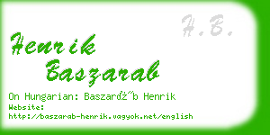 henrik baszarab business card